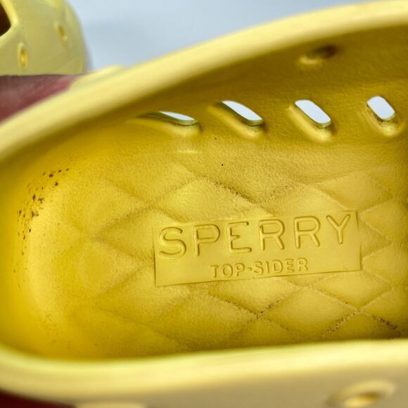 Sperry Authentic Original Float Boat Shoe Yellow Slip On Women's Size 6 - Picture 7 of 11